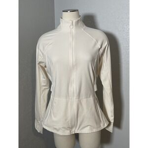 Fabletics Trinity Performance Jacket White Zip up athletic